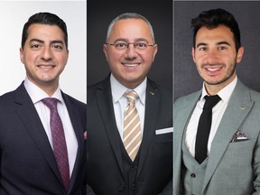 From left: Karl, Elie and Ralph Nour of Ontario-based Nour Private Wealth.
