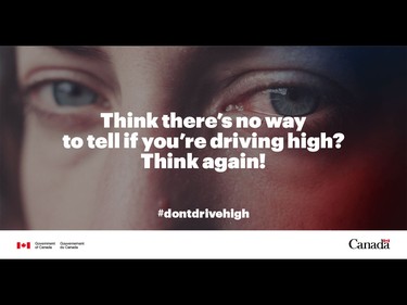 The Government of Canada #dontdrivehigh drug-impaired driving campaign unveiled on December 5, 2017.