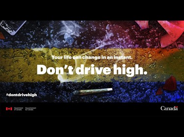 The Government of Canada #dontdrivehigh drug-impaired driving campaign unveiled on December 5, 2017.