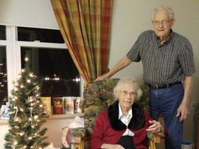In this Facebook photo, Herbert and Audrey Goodine of Perth-Andover, N.B. celebrate Christmas at a home before being separated by officials.