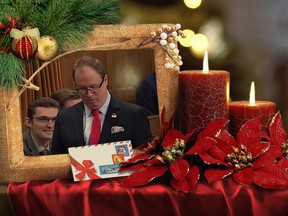 Conservative Oshawa MP Colin Carrie sings a Christmas carol to the Liberal government in the House of Commons on December 8, 2017.