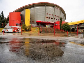 Scotiabank Saddledome Calgary Flames are scrapping the idea of replacing the Scotiabank Saddledome, the team said they were willing to contribute $275 million of their own money for a new arena before ended negotiations with the city. Al Charest/Postmedia Postmedia Calgary AL Charest, Al Charest/Postmedia
