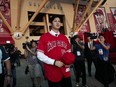 Shohei Ohtani stands outside Angel Stadium, after being introduced to the fans on Saturday, Dec. 9, 2017, in Anaheim, Calif. (AP Photo/Jae C. Hong)