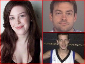 Dellen Millard (top right) and Mark Smich (bottom right) have been found guilty in the murder of Laura Babcock. (File Photos)