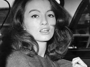 In this file photo dated July 22, 1963 Christine Keeler, a principal witnesses in the vice charges case against osteopath Dr. Stephen Ward, is shown.