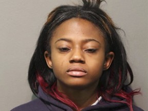 This booking photo provided by the Chicago Police Department shows Brittany Covington of Chicago. (Chicago Police Department via AP)