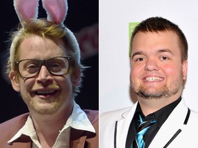 Macaulay Culkin and Hornswoggle. (Getty Images)