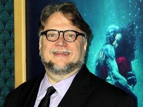 Guillermo del Toro at the premier of The Shape of Water in Los Angeles.