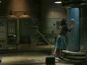 This image released by Fox Searchlight Pictures shows Sally Hawkins and Doug Jones in a scene from the film "The Shape of Water."
