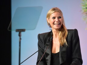 Gwyneth Paltrow accepts the Giving Tree Award at The 2017 Baby2Baby Gala presented by Paul Mitchell on November 11, 2017 in Los Angeles, California.  (Matt Winkelmeyer/Getty Images for Baby2Baby)