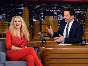 Actress/comedian Kate McKinnon visits the "The Tonight Show Starring Jimmy Fallon" on December 5, 2017 in New York City. (Photo by Mike Coppola/Getty Images for NBC)