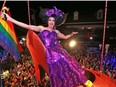 The Red Shoe Drop on Duval St., featuring female impersonator Sushi (Gary Marion) is a Key West New Year's Eve tradition.