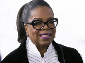 In this Oct. 21, 2017 file photo, Oprah Winfrey arrives for the David Foster Foundation 30th Anniversary Miracle Gala and Concert, in Vancouver.