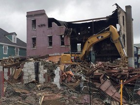Belvedere Orphanage in St. John's is now in the final stages of demolition as shown on Tuesday Dec. 5, 2017.