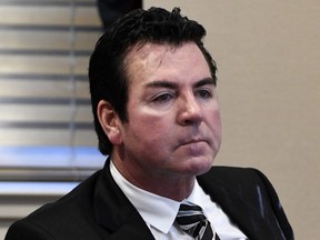In this Wednesday, Oct. 18, 2017, file photo, Papa John's founder and CEO John Schnatter attends a meeting in Louisville, Ky.  (AP Photo/Timothy D. Easley)