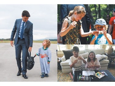 The interior of Canadian Prime Minister Justin Trudeau's holiday card.