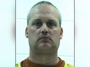 This undated photo provided by the Centre County Correctional Facility shows Jeffrey Sandusky Monday, Feb. 13, 2017.