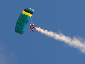 Skydiving Santa.