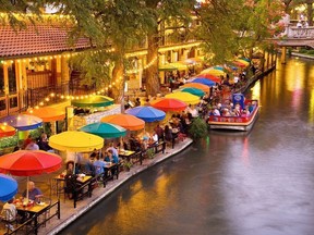 The colourful River Walk is one of San Antonio's standout attractions and sure to be a hub of activity during next year's tri-centennial celebrations. STUART DEE/VISITSANANTONIO.COM