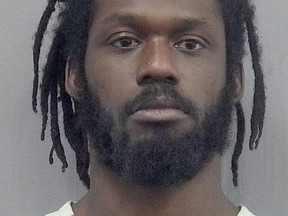 This undated photo provided by the Gainsville, Fla., Police Department shows WWE wrestler Rich Swann. Swann is being held without bail in a Florida jail after he was arrested Saturday, Dec. 9, 2017 and charged with battery and false imprisonment.