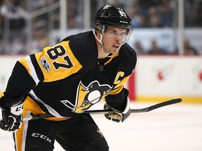 Pittsburgh's Sidney Crosby is nowhere near the Hart Trophy race this season. (GETTY IMAGES)