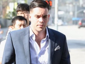 Mark Salling arrives for a court appearance at United States Courthouse - Central District of California on June 3, 2016 in Los Angeles, California.  Salling is turning himself in to federal authorities and is scheduled to be arraigned on two charges of child pornography.