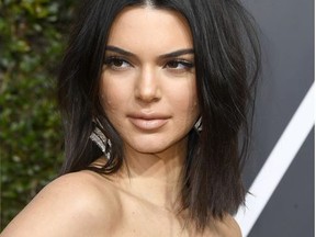 Kendall Jenner attends The 75th Annual Golden Globe Awards at The Beverly Hilton Hotel on January 7, 2018 in Beverly Hills, California.