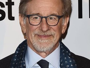 Steven Spielberg attends the 'The Post' premiere on January 15, 2018 in Milan, Italy.