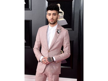 Zayn Malik attends the 60th Annual GGrammy Awards at Madison Square Garden on Jan. 28, 2018 in New York. (Jamie McCarthy/Getty Images)