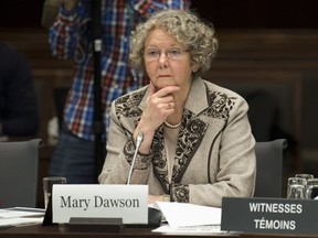 Conflict of Interest and Ethics Commissioner Mary Dawson appears before the House of Commons Access to Information, Privacy and Ethics committee in Ottawa, Wednesday January 10, 2018.