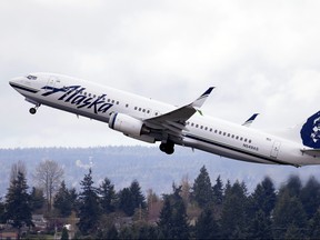 A San Diego man banned from Alaska Airlines for touching a flight attendant says he's a victim of discrimination against men.