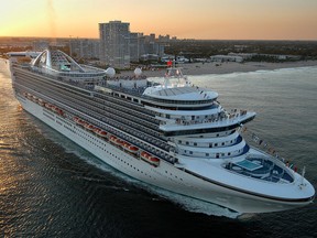 A 2004 file photo of the Caribbean Princess cruise ship. (AP Photo/Princess Cruises, Andy Newman, File)