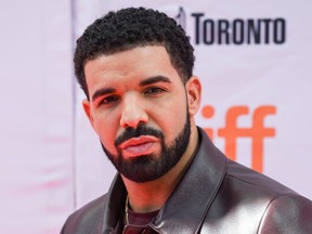 Drake at TIFF in September 2017. (Jaime Espinoza/WENN.com)