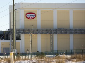 The Dr. Oetker food production plant is seen in London, Ont. on Tuesday, Jan. 30, 2018.