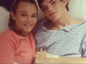 Sierra Siverio has been by Dustin Snyder's side since his cancer diagnosis. (GoFundMe/Brittany Knotts)