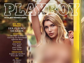 Transgender model Giuliana Farfalla appears on the cover of Playboy in Germany.