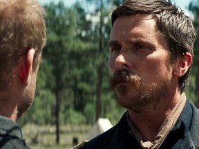 This image released by Entertainment Studios Motion Pictures shows Christian Bale in a scene from "Hostiles." (Entertainment Studios Motion Pictures via AP) ORG XMIT: NYET282