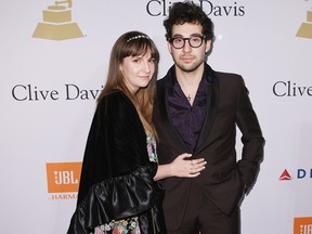 Lena Dunham (L) and musician Jack Antonoff attend Pre-GRAMMY Gala and Salute to Industry Icons Honoring Debra Lee at The Beverly Hilton on February 11, 2017 in Los Angeles, California. (Photo by Kevork Djansezian/Getty Images)