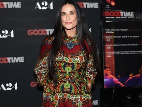 Demi Moore attends 'Good Time' New York Premiere at SVA Theater on August 8, 2017 in New York City. (Photo by Jamie McCarthy/Getty Images)