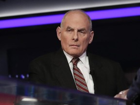 In this Jan. 17, 2018 file photo, White House Chief of Staff John Kelly appears on Special Report with Bret Baier on Fox News in Washington.