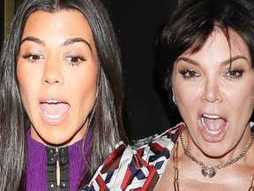 Kourtney Kardashian and Kris Jenner. (RadarOnline.com)