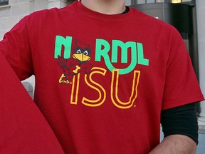 In this Nov. 15, 2012, file photo, a T-shirt from the Iowa State University chapter of the National Organization for the Reform of Marijuana Legislation is shown being worn in Ames, Iowa.
