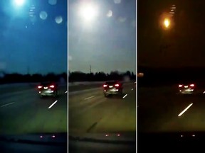A meteor lit up the sky over Michigan late Tuesday night.