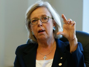 Green Party Leader Elizabeth May. (Jack Boland/Postmedia Network File Photo)