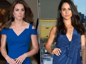 Kate Middleton (left) and Meghan Markle are seen in this combination shot. (RadarOnline.com Photos)