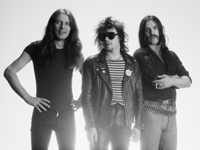 British musician Eddie Clarke has died aged 67. The Motorhead guitarist also known as "Fast Eddie" passed away after suffering from pneumonia. Motorhead (from left: guitarist Eddie Clarke, drummer Phil Taylor, and singer and bassist Lemmy Kilmister), British heavy metal band, pose for a group studio portrait, against a white background, circa 1978. (Photo by Fin Costello/Redferns/Getty Images)