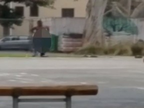 A physical education teacher allegedly chased students at a Los Angeles area school. (YouTube/CBS Los Angeles)