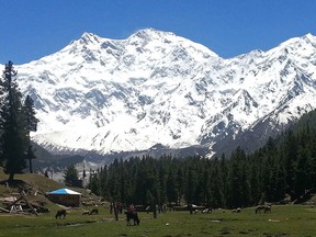 In this photograph taken on June 15, 2014 shows a view of Nanga Parbat, Pakistan's second-highest mountain. (GOHAR ABBAS/AFP/Getty Images)