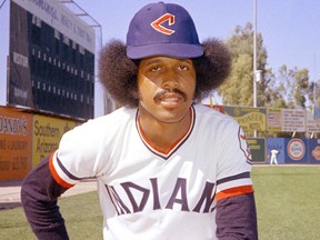 In this 1974 file photo, Cleveland Indians baseball player Oscar Gamble poses. (AP Photo/RHH, File)