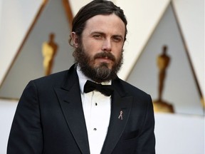 FILE - In this Feb. 26, 2017 file photo, Casey Affleck arrives at the Oscars in Los Angeles. Affleck, who won the best actor award for his role in "Manchester By the Sea," will not be presenting at the 90th Academy Awards. Affleck's publicist confirmed Thursday that the actor is not attending the ceremony on March 4. Traditionally, the reigning best actor winner returns to present the best actress award.